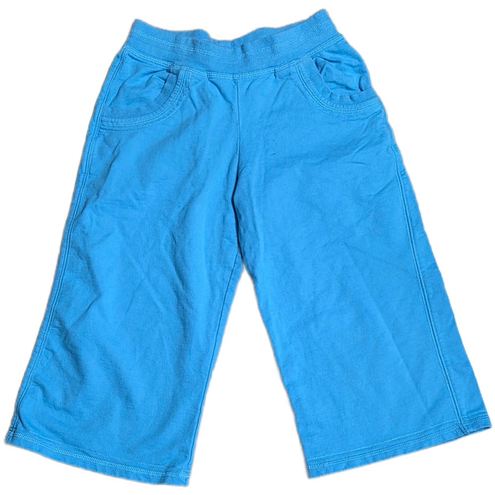 L.L.Bean Capri Sweatpants Girl's Size‎ 8 Bright Blue Cotton